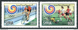 Syria 1141-1142, MNH. Michel 1725-1726. Olympics Seoul-1988. Cycling, Soccer. - Siria