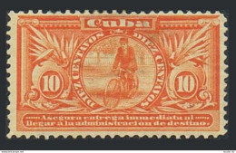 Cuba E2,hinged.Michel 6-I. Special Delivery 1899:IMMEDIATA.Messenger,Cycle. - Unused Stamps