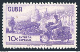 Cuba E28, MNH. Michel 663. View In Havana, Messenger-Bicyclist, 1960. - Unused Stamps