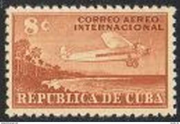 Cuba C40,MNH.Michel 220. Air Post 1948.Airplane,Coast Of Cuba. - Unused Stamps