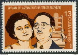 Cuba C313 Two Stamps, MNH. Michel 2362. Julius And Ethel Rosenberg, 1978. - Nuovi