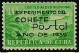 Cuba C31, MNH. Mi 161. Experimental Postal Rocket Flight Held At Havana, 1939. - Ongebruikt