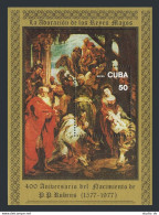 Cuba C265, MNH. Mi Bl.53. Peter Rubens, 400th Birth, 1977. Adoration Of The Magi - Nuovi