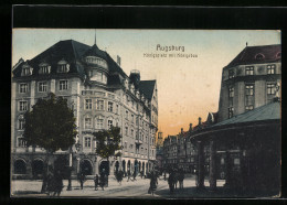 AK Augsburg, Königsplatz Mit Königsbau  - Augsburg