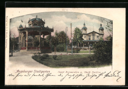 AK Augsburg, Stadtgarten Mit Hauptrestaurant Und Musik-Pavillon  - Augsburg
