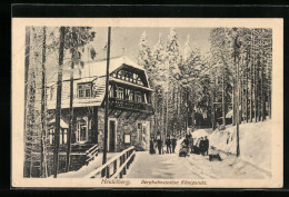 AK Heidelberg, Bergbahnstation Königstuhl Mit Gasthof Im Winter  - Heidelberg