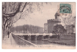 PERPIGNAN Pont Sur La Basse Et Le Castillet (carte Animée) - Perpignan