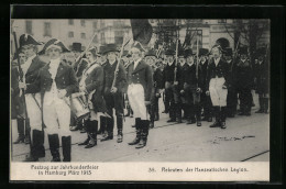 AK Hamburg, Festzug Zur Jahrhundertfeier März 1913, Volksfest, 35. Rekruten Der Hanseatischen Legion In Uniformen  - Sonstige & Ohne Zuordnung