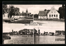 AK Klietz, Dorfstrasse, Partie Am See Und Station Junger Naturforscher Und Techniker  - Other & Unclassified