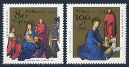 Germany B773-B774,MNH.Mi 1770-1771. Christmas 1994.Paintings By Hans Memling. - Neufs