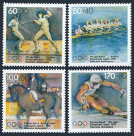 Germany B724-B727,MNH.Mi 1592-1595. Olympic Sports,1992.Fencing,Rowing,Dressage, - Neufs
