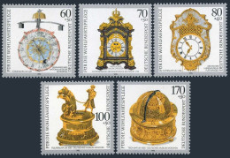 Germany B734-B738,MNH.Michel 1631-1635. Antique Clocks,1992. - Neufs