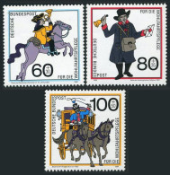 Germany B682-B684,MNH.Michel 1437-1439. History Of Mail Carrying,1989. - Ongebruikt