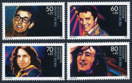 Germany B666-B669, MNH. Mi 1360-1363. Rock Stars,1988. Buddy Holly,Elvis Presley - Ungebraucht