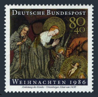 Germany B651,MNH.Mi 1303. Christmas 1986.Adoration Of The Jesus,Ortenberg Altar. - Ungebraucht