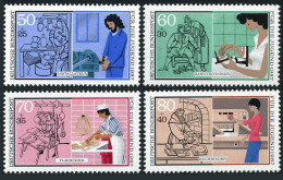 Germany B654-B657, MNH. Mi 1315-1318. Youth In Industry, 1987. Plumber, Butcher, - Ungebraucht