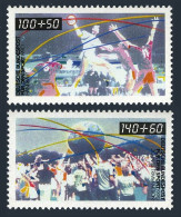 Germany B687-B688,MNH.Mi 1449-50. Popular Sports,1990.Handball,Physical Fitness. - Neufs