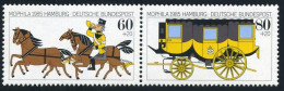 Germany B634-B635a, MNH. Mi 1255-1256. MOPHILA-1985. Coachman,horses,Stagecoach. - Ungebraucht