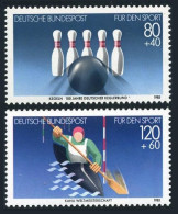 Germany B628-B629, MNH. Michel 1238-1239. Sport 1985. Bowling, Kayaking. - Neufs