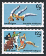 Germany B609-B610 Bl./4, MNH. Mi 1172-1173. Gymnastics Festival,Pentathlon,1983. - Ungebraucht