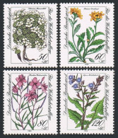 Germany B611-B614 Blocks/4, MNH. Mi 1188-1191. Flowers 1983.Androsace,Groundsel. - Ungebraucht