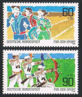 Germany B598-B599, MNH. Michel 1127-1128. Sport 1982. Jogging, Archery. - Neufs