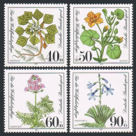 Germany B589-B592, MNH. Mi 1108-1111. Endangered Species 1981. Water Nut,flowers - Neufs