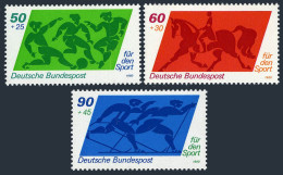 Germany B574-B576, MNH. Michel 1046-1048. 1980. Soccer, Equestrian, Skiing. - Ongebruikt