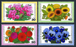 Germany B533-B536, MNH. Michel 904-907. Flowers-1976.  - Unused Stamps