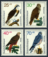 Germany B496-B499, MNH. Michel 754-757. Osprey, Buzzard, Red Kite, Harrier.1973. - Unused Stamps