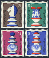 Germany B491-B494, MNH. Michel 742-745. Chess Pieces-Faience Works, 1972. - Ongebruikt