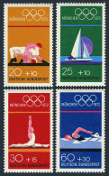 Germany B485-B488, MNH. Michel 719-722. Olympics Munich-1972: Wrestling,Sailing, - Unused Stamps