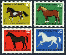 Germany B442-B445,MNH.Michel 578-581. Horses 1969. - Ongebruikt