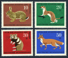 Germany B422-B425,MNH-.Mi 529-532. Animals 1967. Rabbit, Ermine, Hamster,Red Fox - Nuevos