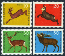 Germany B412-B415, MNH. Michel 511-514. Wild Mammals 1966: Deers, Chamois. - Ungebraucht