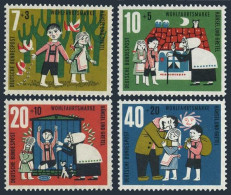 Germany B376-B379, MNH. Michel 369-372. Scenes, Fairy Tale Hansel & Gretel,1961. - Unused Stamps