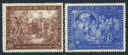 Germany B296-B297, MNH. Michel 941-942. Leipzig Fair 1947. Paintings. - Ongebruikt