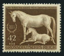 Germany B283,MNH.Michel 899. Brown Ribbon At Munich,1944.Race Horse. - Neufs