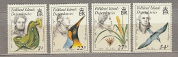 FALKLAND ISLANDS Dependencies Fauna Birds Plants 1985 MNH(**) Mi 138-141  #Fauna529 - Falkland Islands