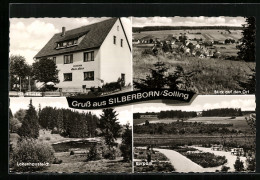 AK Silberborn /Solling, Blick Auf Den Ort, Pension Haus Luise, Lakenhausteich, Kurpark  - Other & Unclassified