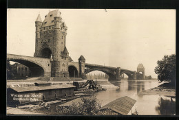 AK Worms Am Rhein, Strassenbrücke  - Worms