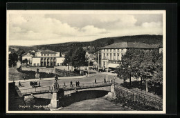 AK Siegen, Siegbrücke Aus Der Vogelschau  - Siegen