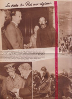 Borinage - Visite Du Roi , Chomeurs De Monsville - Orig. Knipsel Coupure Tijdschrift Magazine - 1937 - Unclassified