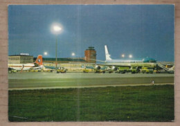 CPSM ALLEMAGNE - AERODROME MUNICH - Munich Airport - TB PLAN AVION De Nuit DC 8 De KLM - Aerodrome