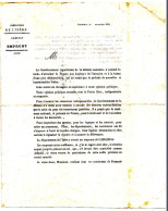 Emprunt Départemental De L'Isère Novembre 1870 Et Son Remboursement 17 / 11 / 1873 Adressés à Un Habitant De QUAIX Isère - Altri & Non Classificati