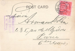 Carte Levant Autrichien Timbre + Cachet Jaffa 1913 Correspondance The Anglo-Palestine Co Ltd - Eastern Austria