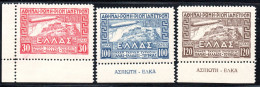 3304.GREECE,1933 ZEPPELIN.AIR MAIL SET # 5-7 MNH,VERY FINE AND VERY FRESH. - Nuevos