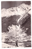 LE MONTE PENTE DU MONT JOLY ET LE MONT BLANC  (carte Photo Animée) - Chamonix-Mont-Blanc