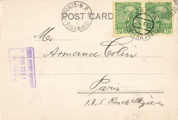 Carte Levant Autrichien Timbre Timbres + Cachet Jaffa 1913 Correspondance The Anglo-Palestine Co Ltd - Levant Autrichien