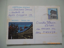 Cartolina Postale Viaggiata "MACERATA '84" - 1981-90: Storia Postale